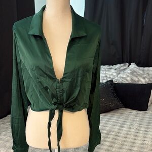 Elegant Green Women's Top